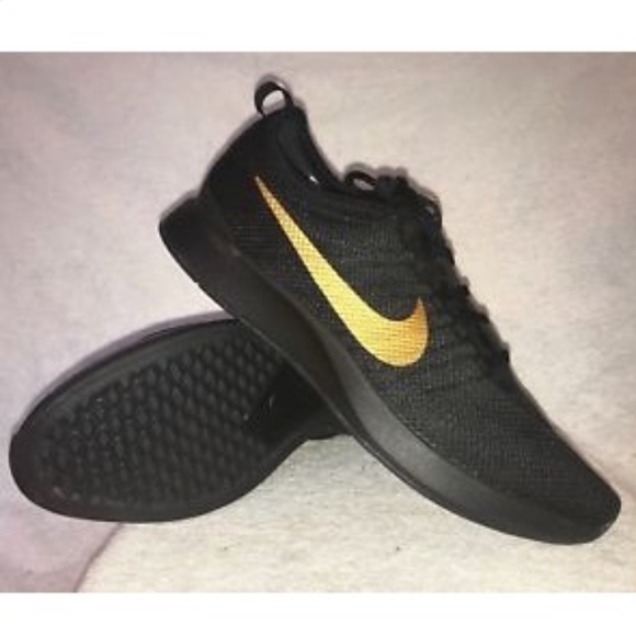 nike dualtone racer black and gold